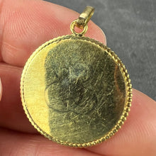 Load image into Gallery viewer, French Dropsy Virgin Mary 18K Yellow Gold Medal Pendant