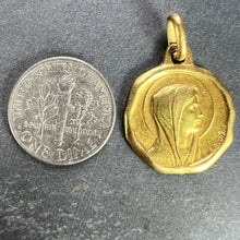 Load image into Gallery viewer, Augis Grun French Virgin Mary 18K Yellow Gold Charm Pendant