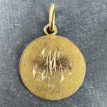 Load image into Gallery viewer, French Religious Virgin Mary 18K Yellow Gold Medal Pendant