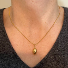 Load image into Gallery viewer, Vintage Egg 18K Yellow Gold Charm Pendant