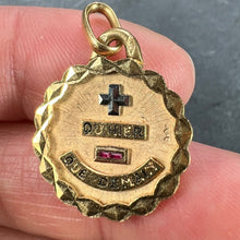 Load image into Gallery viewer, Augis More Than Yesterday 18K Yellow White Gold Enamel Ruby Love Pendant