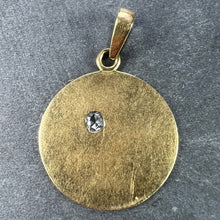 Load image into Gallery viewer, French Daisy Margherite Flower 18 Karat Yellow Gold Diamond Charm Pendant