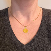 Load image into Gallery viewer, French Virgin Mary 18K Yellow Gold Charm Pendant