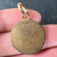 Load image into Gallery viewer, Antique French Robert Angel Praying 18 Karat Yellow Gold Medal Pendant