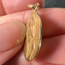 Load image into Gallery viewer, Antique French Robert Angel Praying 18 Karat Yellow Gold Medal Pendant