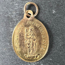 Load image into Gallery viewer, Antique French Notre Dame de Gray Guardian Angel 18 Karat Yellow Gold Charm Medal Pendant