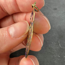 Load image into Gallery viewer, French Window Plique A Jour Enamel 18K Yellow Gold Pendant Medal