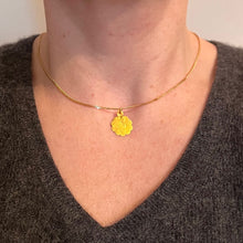 Load image into Gallery viewer, French Virgin Mary 18K Yellow Gold Charm Pendant