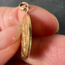 Load image into Gallery viewer, French Dropsy Baptism Angel Holy Dove 18K Yellow Gold Religious Medal Pendant