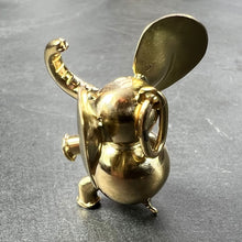 Load image into Gallery viewer, Large Lucky Elephant 14K Yellow Gold Charm Pendant