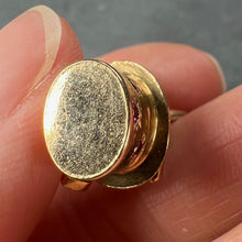 Load image into Gallery viewer, French Rabbit Heart Magician Hat 18K Yellow Gold Ruby Charm Pendant