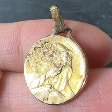 Load image into Gallery viewer, French Virgin Mary Rolled 18K Yellow Gold Filled Charm Pendant