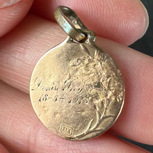 Load image into Gallery viewer, French Virgin Mary Rolled 18K Yellow Gold Filled Charm Pendant