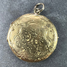 Load image into Gallery viewer, French Flowers 18 Karat Yellow Gold Pendant Locket