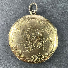 Load image into Gallery viewer, French Flowers 18 Karat Yellow Gold Pendant Locket