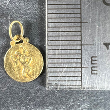Load image into Gallery viewer, Small Vintage French St Christopher 18K Yellow Gold Charm Pendant