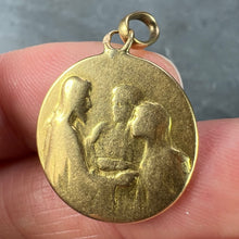 Load image into Gallery viewer, Jesus Christ Blessing Marriage 18K Yellow Gold Wedding Charm Pendant
