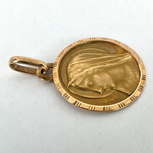 Load image into Gallery viewer, French Perriat Virgin Mary 18K Yellow Gold Pendant Charm