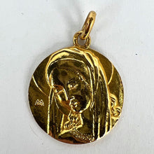 Load image into Gallery viewer, French Virgin Mary 18K Yellow Gold Pendant Charm