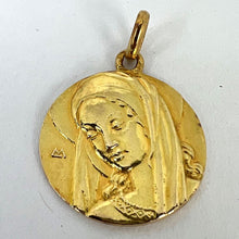 Load image into Gallery viewer, French Virgin Mary 18K Yellow Gold Pendant Charm