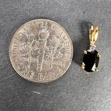 Load image into Gallery viewer, Sapphire Diamond 18K Yellow White Gold Charm Pendant