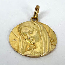 Load image into Gallery viewer, French Virgin Mary 18K Yellow Gold Pendant Charm