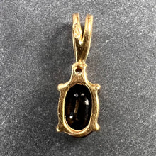 Load image into Gallery viewer, Sapphire Diamond 18K Yellow White Gold Charm Pendant