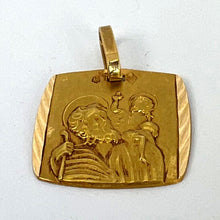 Load image into Gallery viewer, French 18K Yellow Gold Saint Christopher Charm Pendant