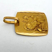 Load image into Gallery viewer, French 18K Yellow Gold Saint Christopher Charm Pendant