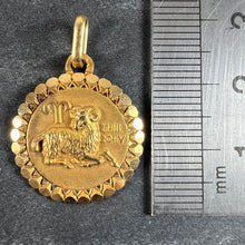 Load image into Gallery viewer, French Perroud Large Ares Zodiac Starsign 18K Yellow Gold Charm Pendant