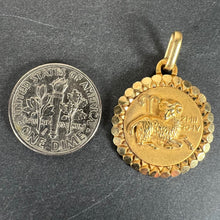 Load image into Gallery viewer, French Perroud Large Ares Zodiac Starsign 18K Yellow Gold Charm Pendant
