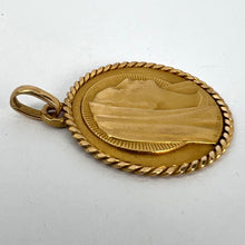 Load image into Gallery viewer, French Serraz Virgin Mary 18K Yellow Gold Medal Pendant