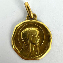 Load image into Gallery viewer, Augis Grun French Virgin Mary 18K Yellow Gold Charm Pendant
