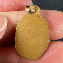 Load image into Gallery viewer, Vintage French Perroud Libra Zodiac 18K Yellow Gold Medal Pendant