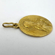Load image into Gallery viewer, French Ruffony Virgin Mary Virgo Virginum 18K Yellow Gold Medal Pendant