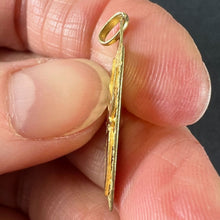 Load image into Gallery viewer, French Taurus Starsign Zodiac 18K Yellow Gold Charm Medal Pendant