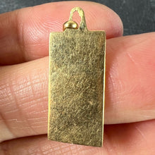 Load image into Gallery viewer, French Taurus Starsign Zodiac 18K Yellow Gold Charm Medal Pendant