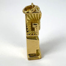 Load image into Gallery viewer, Large French Capricorn Zodiac Starsign 18K Yellow Gold Charm Pendant