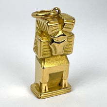 Load image into Gallery viewer, Large French Capricorn Zodiac Starsign 18K Yellow Gold Charm Pendant