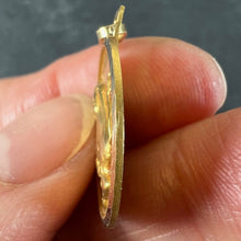 Load image into Gallery viewer, French Taurus Starsign Zodiac 18K Yellow Gold Charm Medal Pendant