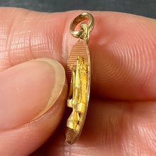 Load image into Gallery viewer, Vintage French Libra Starsign Zodiac 18K Yellow Gold Charm Medal Pendant