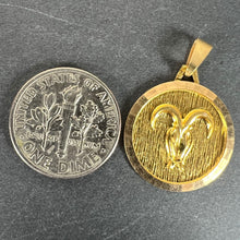 Load image into Gallery viewer, Vintage French Zodiac Ares 18K Yellow Gold Charm Pendant