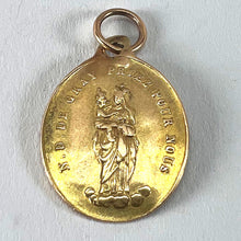 Load image into Gallery viewer, Antique French Notre Dame de Gray Guardian Angel 18 Karat Yellow Gold Charm Medal Pendant