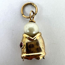 Load image into Gallery viewer, Fish Head 18K Yellow Gold Pearl Charm Pendant