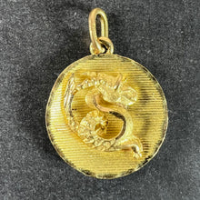 Load image into Gallery viewer, Vintage French Capricorn Starsign Zodiac 18K Yellow Gold Charm Medal Pendant