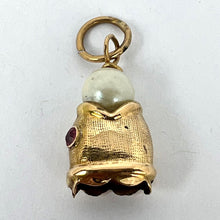 Load image into Gallery viewer, Fish Head 18K Yellow Gold Pearl Charm Pendant