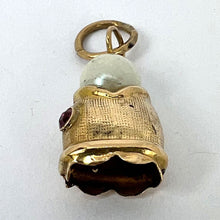 Load image into Gallery viewer, Fish Head 18K Yellow Gold Pearl Charm Pendant