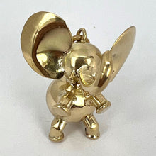 Load image into Gallery viewer, Large Lucky Elephant 14K Yellow Gold Charm Pendant