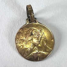 Load image into Gallery viewer, French Virgin Mary Rolled 18K Yellow Gold Filled Charm Pendant