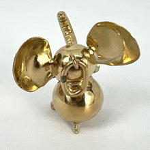 Load image into Gallery viewer, Large Lucky Elephant 14K Yellow Gold Charm Pendant